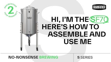 How to Assemble and Use the SF70 Conical Fermenter | Grainfather S SERIES
