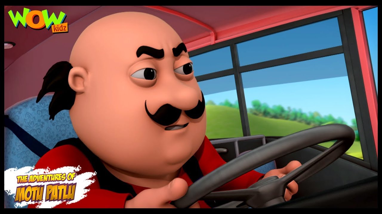 Motu Patlu Cartoons In Hindi   Animated Series  Motu Patlu ki bus  Wow Kidz