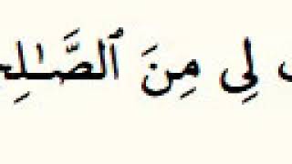 Quran 37: 100. As-Saffat, verse 100