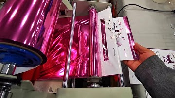DH 360AFR Auto feed laminator foiling process