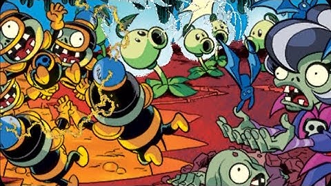 Plants vs zombies Heroes / Zombie Missions / Hot Lava Deadlock / Level 53