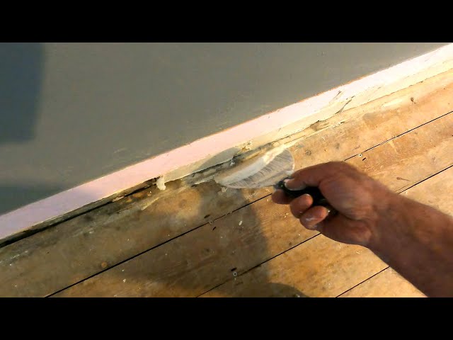 How To Repair Damaged Skirting Boards & Doorframes | Tetrion Flexible  Woodfil - YouTube