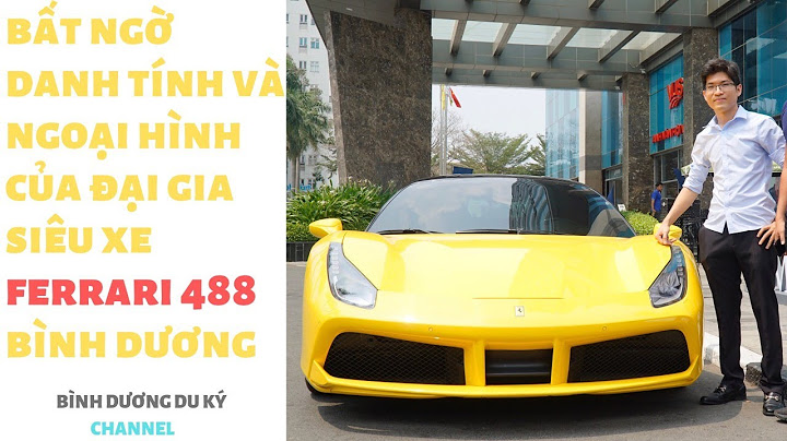 Siêu xe Ferrari 488 GTB của đại gia bất động sản Bình Dương.
