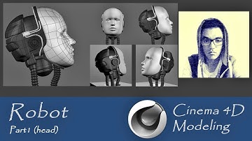 Cinema 4D - Robot modeling - Part1 (Head)