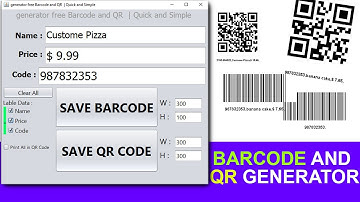 Barcode and QR Generator