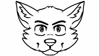 How to draw a furry head base? easy ...