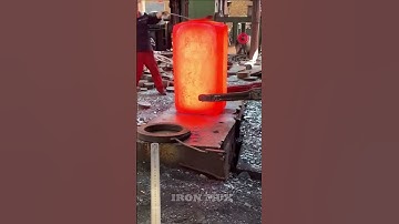 Creating Flanges Using Iron Billet #iron #flange