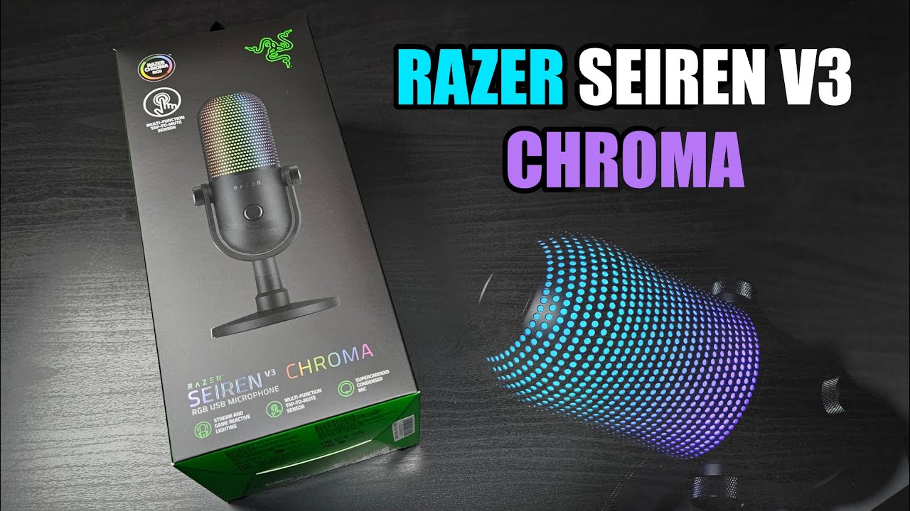 UNBOXING - RAZER SEIREN V3 CHROMA - YouTube