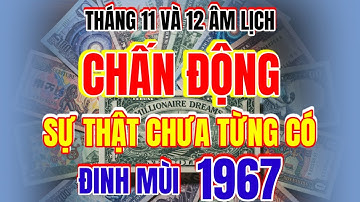 Chấn động sự thật chưa từng có, tháng 11,12 âm - tử vi Đinh Mùi 1967 - rinh về tiền tỷ! 
