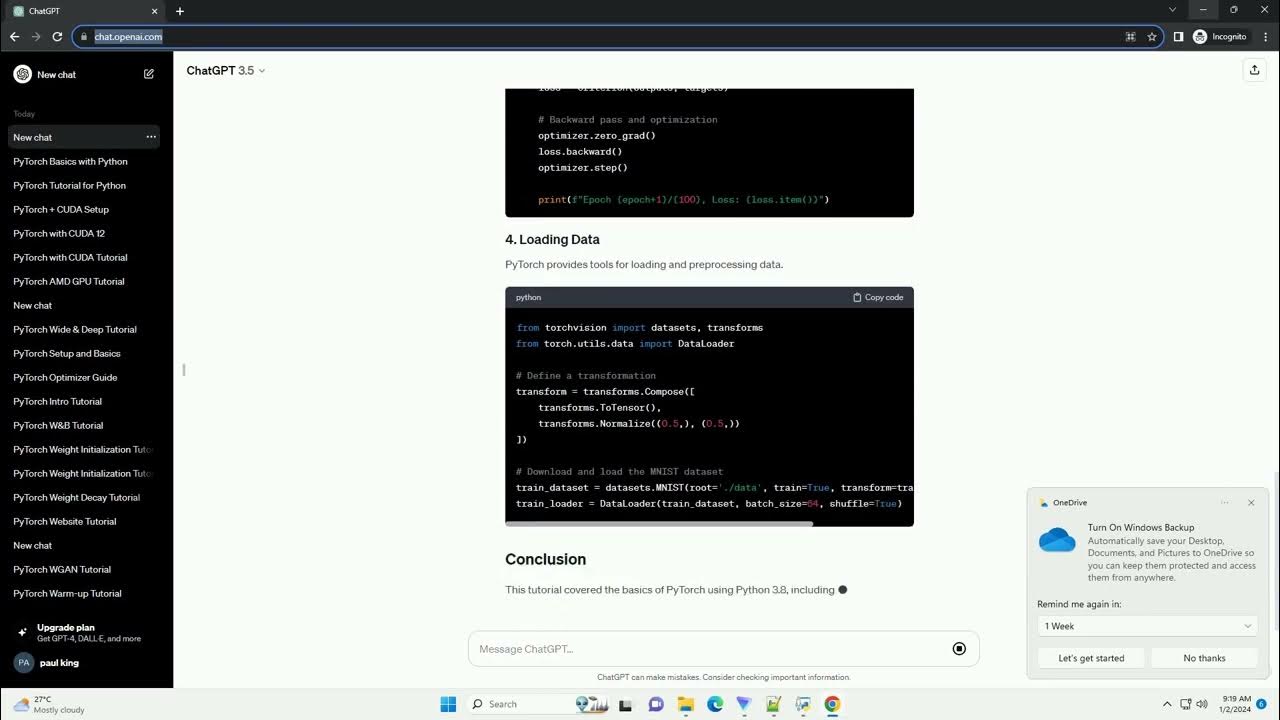 Pytorch with python 3 8 youtube