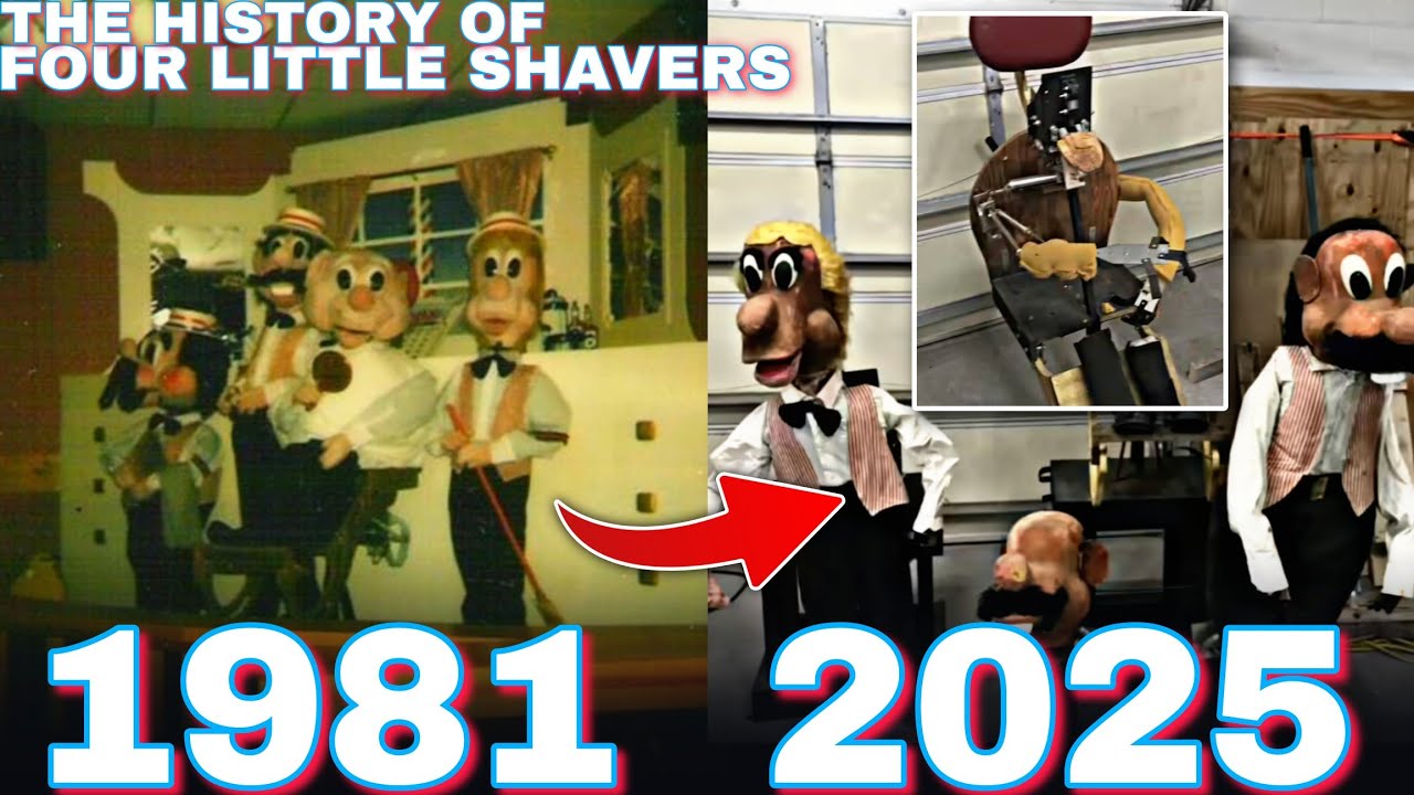 The History of The Four Little Shavers from Chuck E Cheese's Pizza Time Theatre