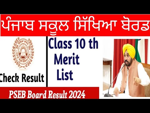 Pseb 10th Class Result 2024 #MeritList - Topper #punjabschool #10thclass #result #topperlist #shorts