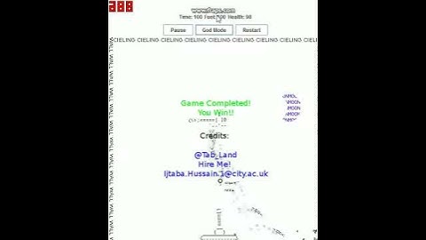 Ascii Copter Java Game