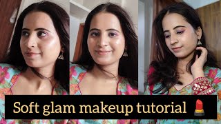Soft glam makeup look//step by step// //beginners friendly// //easy ways to do your makeup at home//