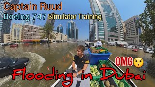Banjir di Dubai belum Surut, Perjalanan Simulator Caprain Ruud part 1 #pilotlifestyle