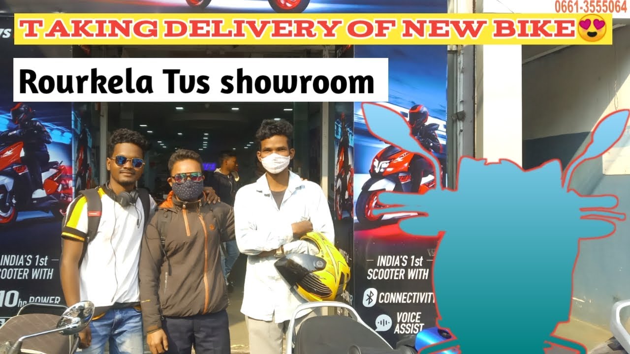 Tvs Apache RTR 160 2v BS6 2022 Rourkela tvs showroom taking delivery of new Bike Desi