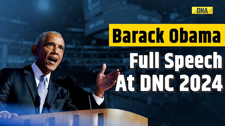 Convention Nazionale Democratica 2024: Discorso dell'ex presidente degli Stati Uniti Barack Obama...