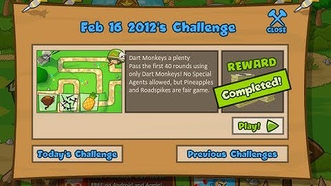 BTD5 Daily Challenge 16 February, 2012 (No Commentary)