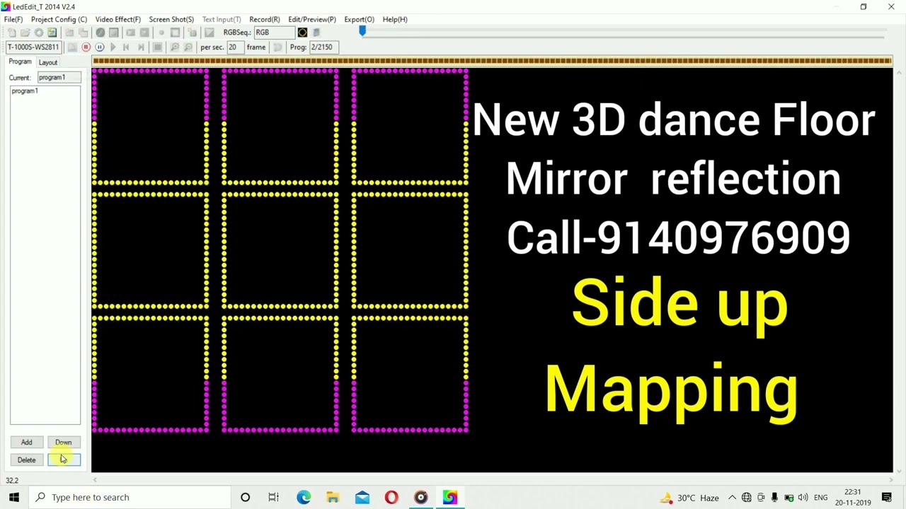 New 3d dance floor Mapping/3d glass Floor kese banye