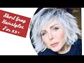 2020 Short Gray Hair Styling for Over 40,50 and 60!