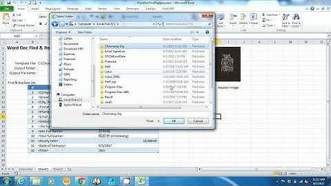 Build an excel macro vba to mail merge a word document