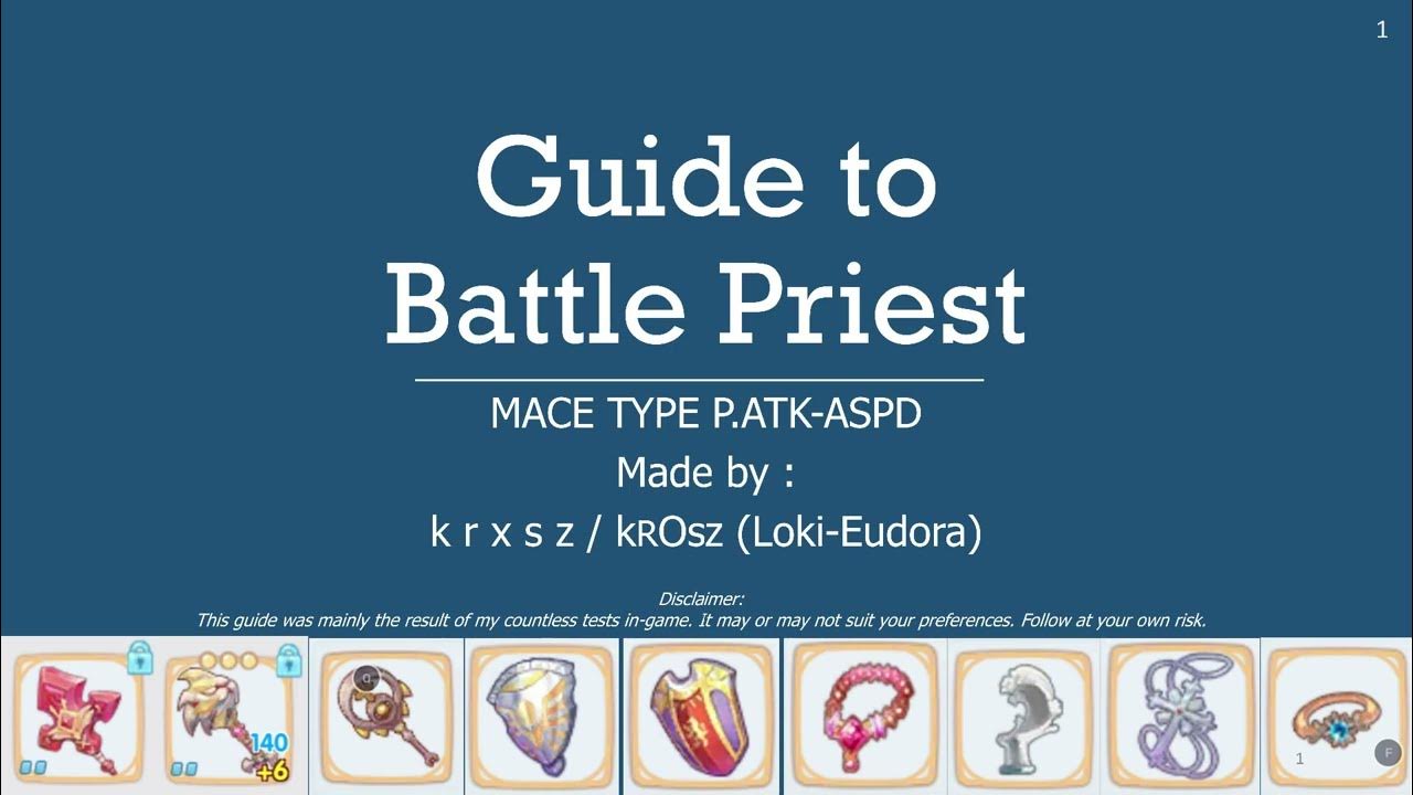 Priest guide. Priest mace.