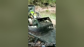 multi function backhoe loader with mixing bucket luzun