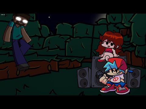 FNF Vs Herobrine Danger DEMO Minecraft FNF Mods 