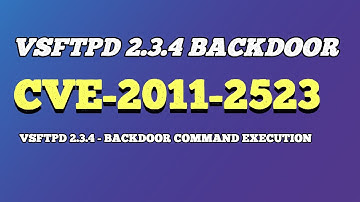 vsftpd 2.3.4 - Backdoor Command Execution CVE-2011-2523