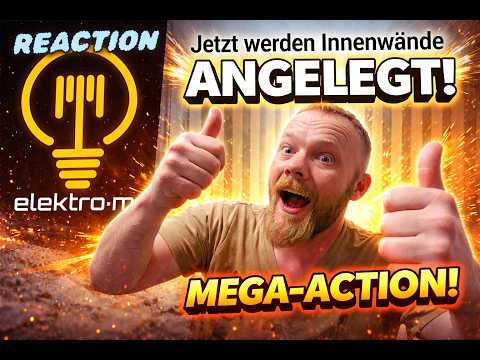 Reaction ElektroM/ Innenwände werden gemauert!