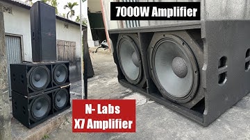 N Labs X7 (7000 Watt DJ Amplifier) 3 Year Warranty Ke Sat Unboxig/Review/Outdor Testing