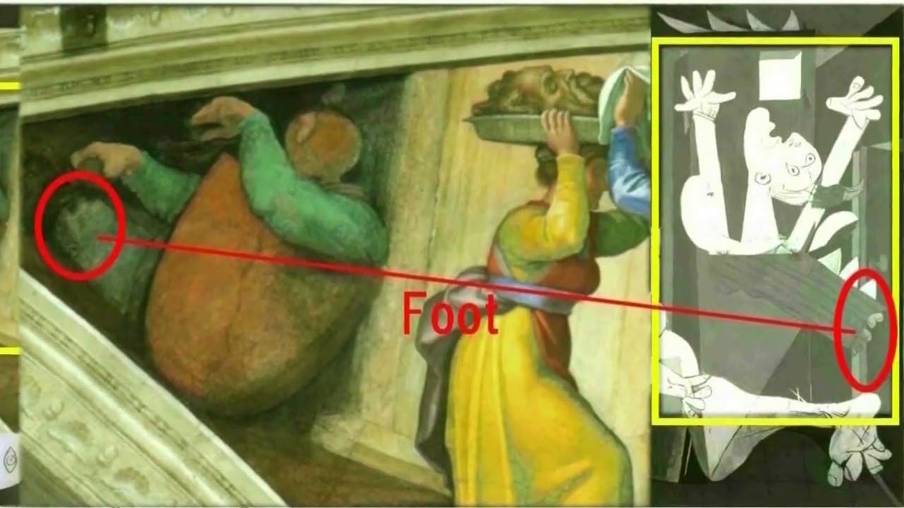 4762【13】ピカソのゲルニカの中の片目の鳥＝マルドックOne Eyed Bird=Marduk in Oicasso's GuernicaHiroshi Hayashi JP