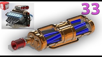 V12 Car Engine - 33. Supercharge Blower (Project 04) Design by Solidworks