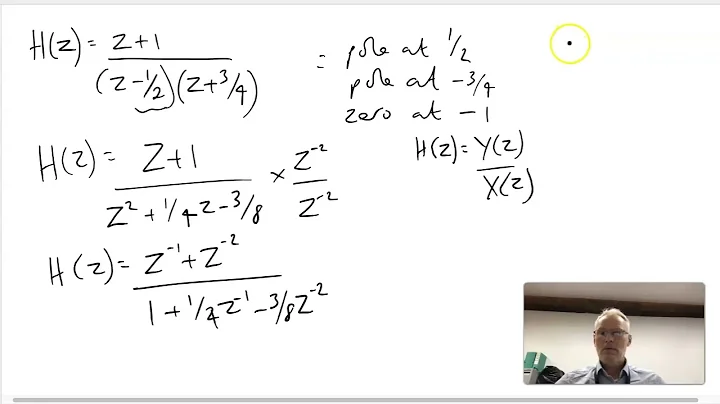 Poles and Zeros (Part 2). Transfer Function in Z to difference equation.