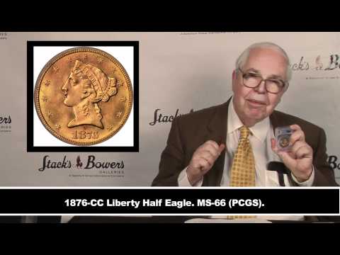 Lot 11007: 1876-CC Liberty Half Eagle. MS-66 (PCGS).