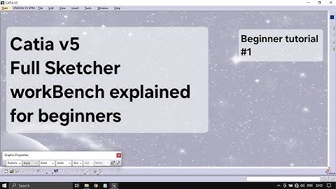 Mastering on Catia from Beginner -1 | getting familiar with Sketcher workbench