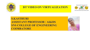 DT VIDEO ON VIRTUALIZATION | PRODUCT DESIGN AND DEVELOPMENT | SNS INSTITUTIONS