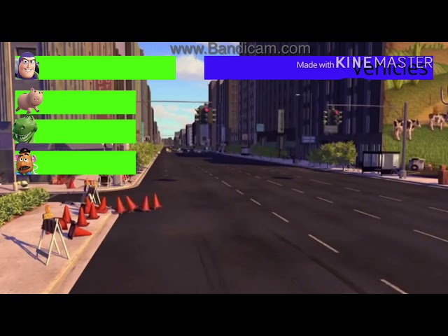 Toy Story 2 Road Crossing with healthbars 