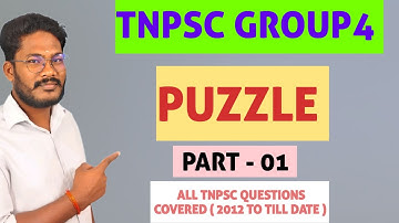 🏅🏆tnpsc reasoning in tamil 🎖️🏆| 🏆🏅puzzle 🔥| part - 01| #tnpscgroup42025 #tnpscgroup22025 #tnpscmaths