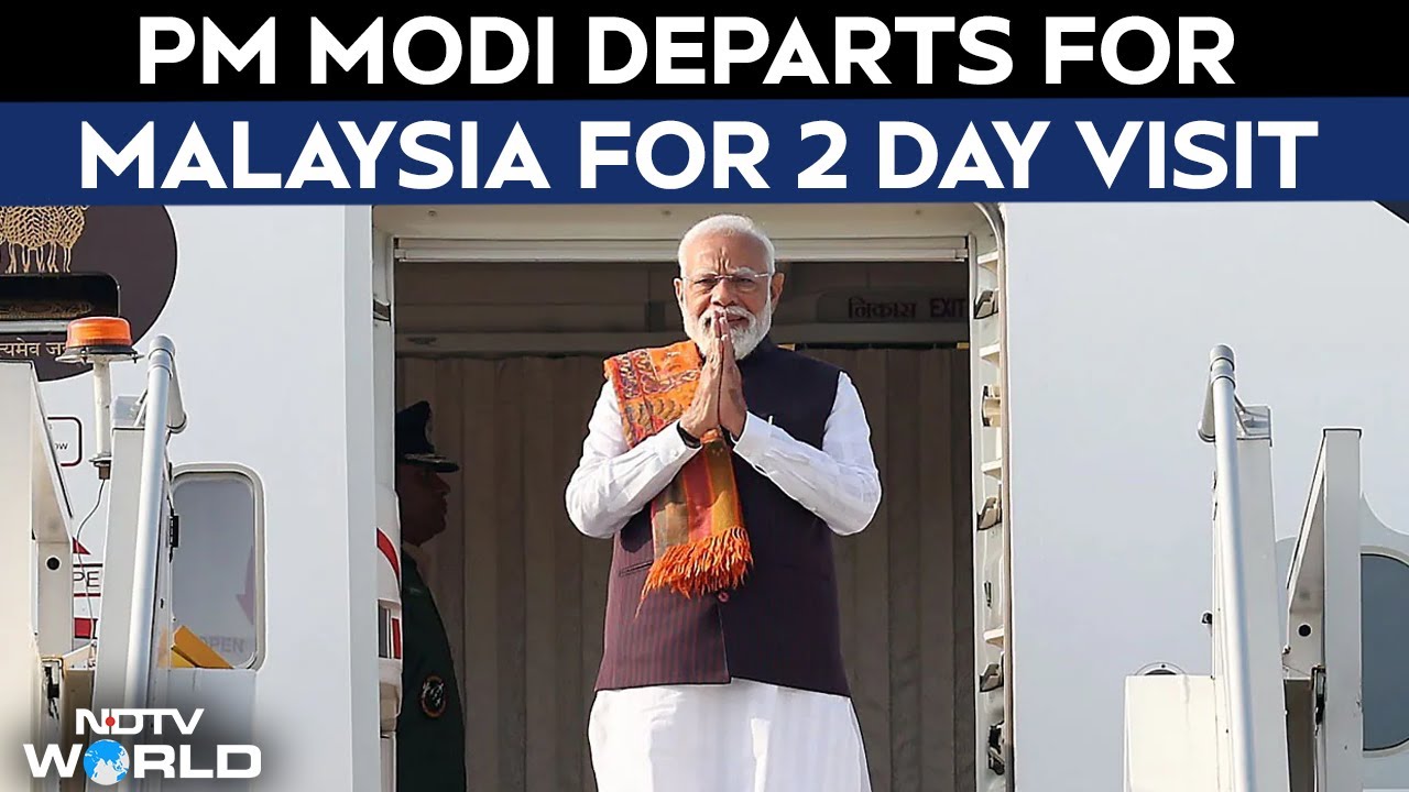 PM Modi In Malaysia | PM Modi Departs For Malaysia For Two Day Visit
