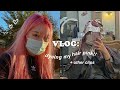 I have pink hair lol 💖 vlog
