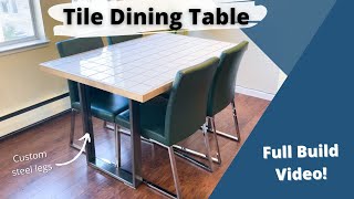 Tile Top Dining Table || Building a HeatProof Table