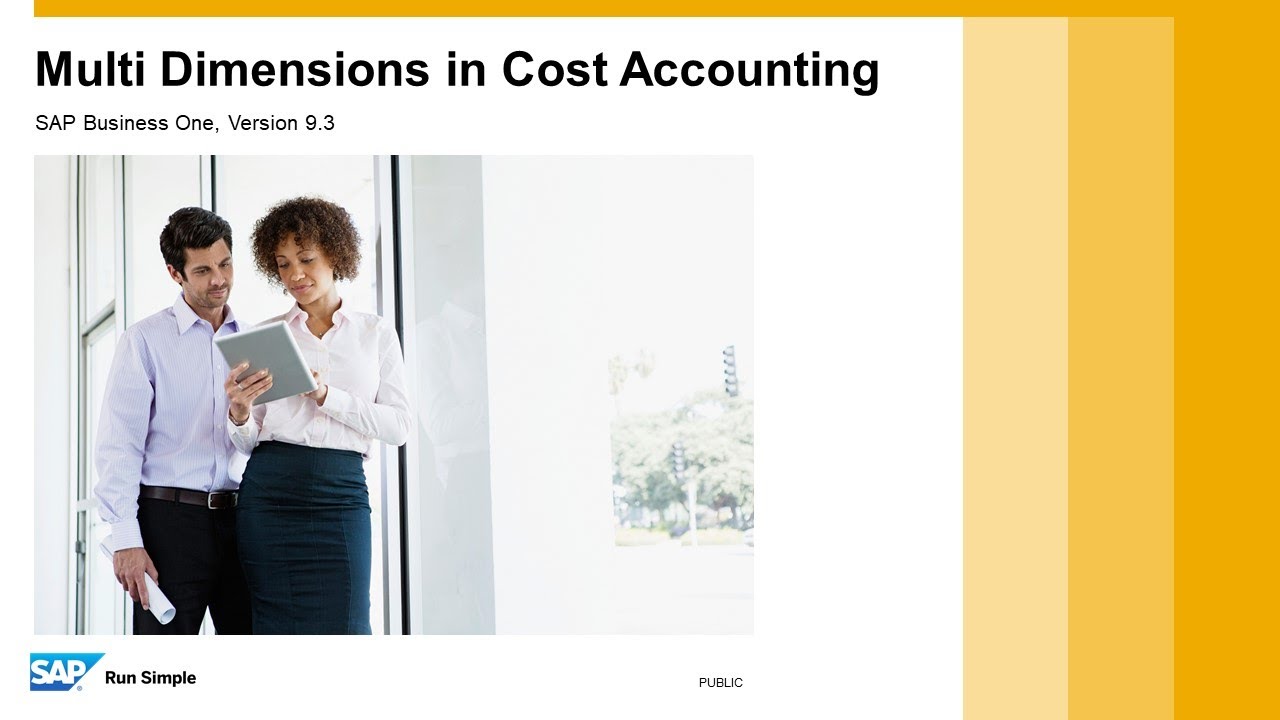 TB1100-07-12 SAP Business One 9.3 - Multi Dimensions in Cost Accounting