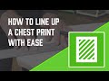 How to Screen Print: Easiest Way to Line up a Chest Print