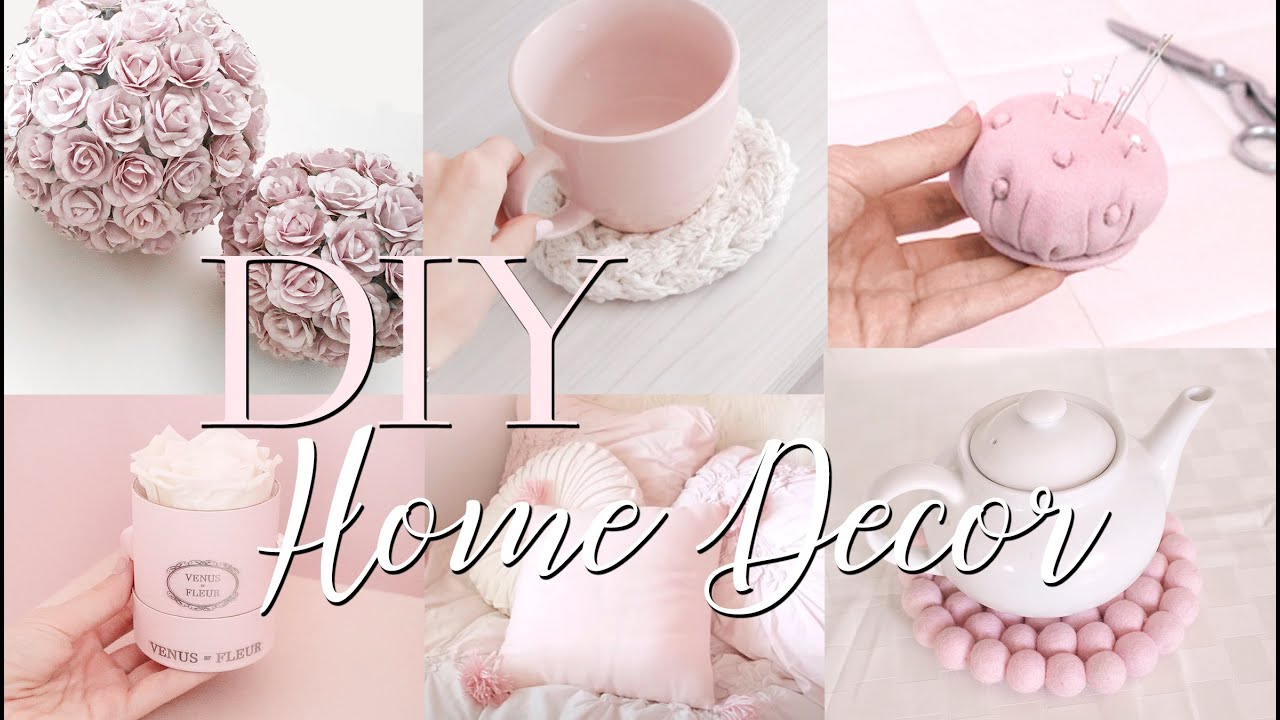 DIY HOME DECOR // Pink & Girly - YouTube