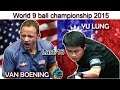 -Shane VAN BOENING vs. Chang YU LUNG- World 9 ball championship 2015 last 16