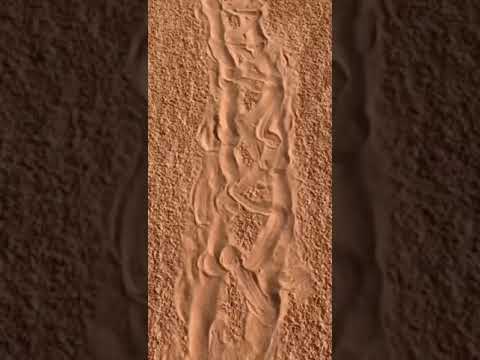 اثار عجيبه على الرمل في الصحراء تتوقع لمن