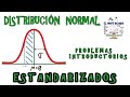 Distribución Normal - Ejercicios de variables continuas estandarizados VIDEO 2-4