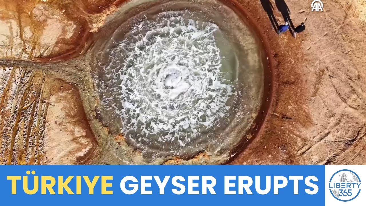 Cold-Water Geyser in Türkiye SURPRISES Visitors with Sudden Eruptions in Lake Salt Basin