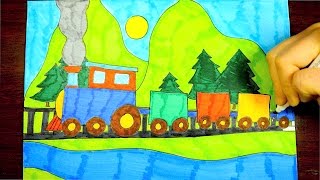 HOW TO DRAW A TRAIN